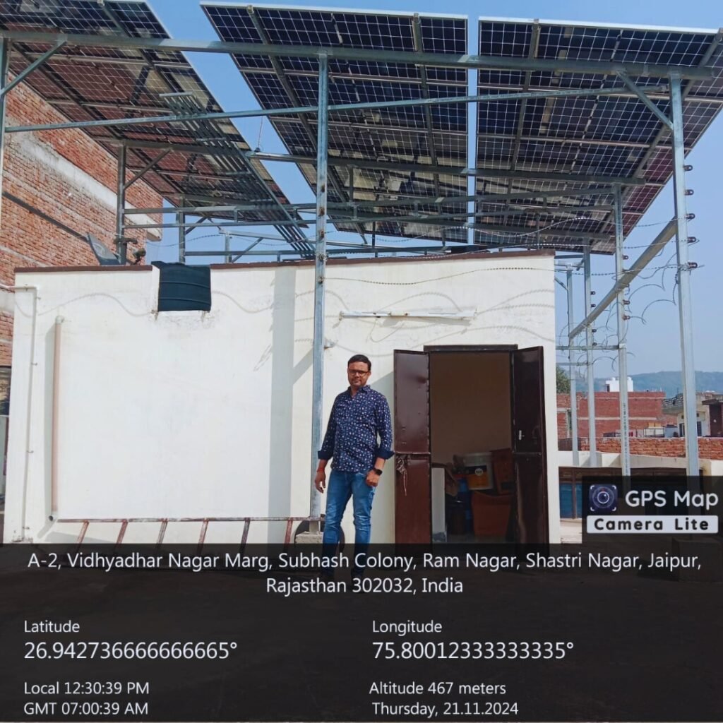 10kW Rooftop Solar – Mr. Madhur Agarwal, Vidhyadhar Nagar