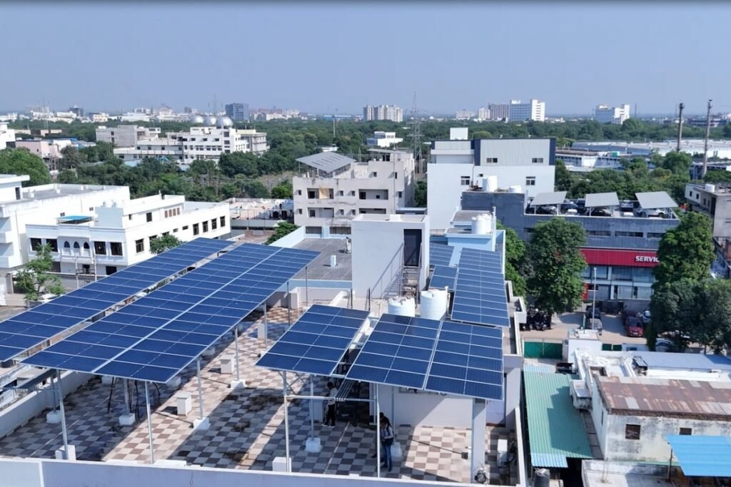 50 kW rooftop solar installation at NRM Sitapura by GreatSun Power Jaipur